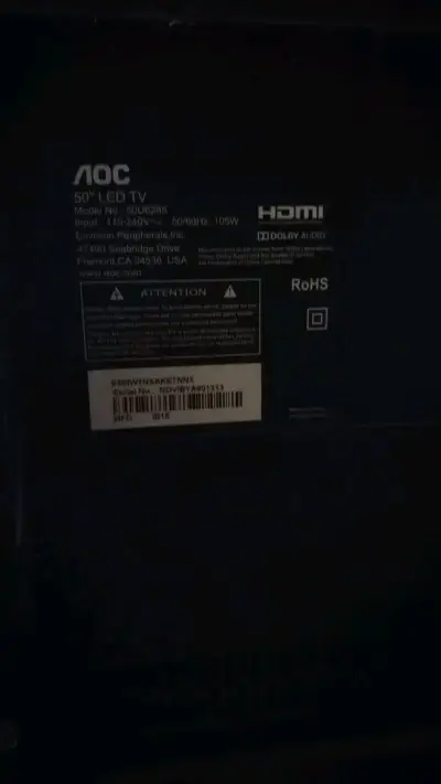 Televisor AOC pantalla plana pulgadas50 - miniatura 3