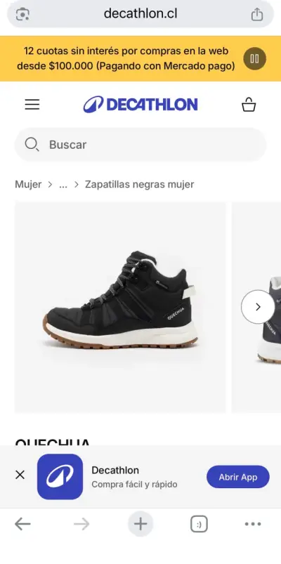 Botas de invierno negras con forro térmico - miniatura 2