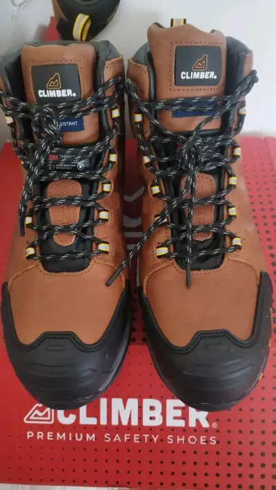Botas de seguridad Climber marrón impermeables - miniatura 1