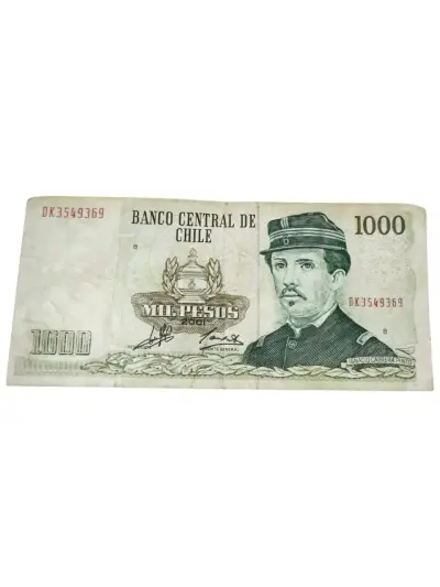 ✨Billete chileno de 1000 pesos antiguo✨ - miniatura 1