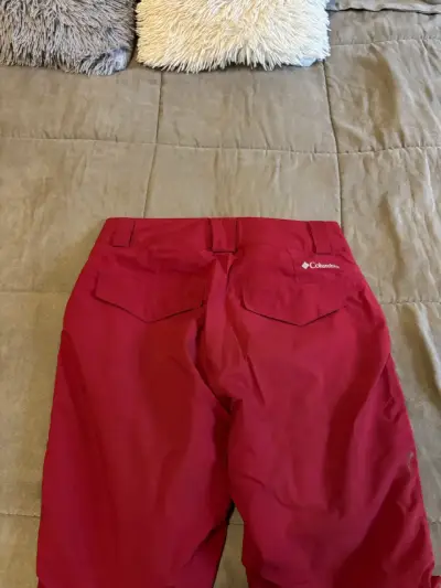 Pantalones de esquí rojos impermeables - miniatura 4