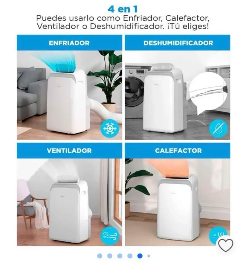 Aire acondicionado portátil Midea 12000 BTU - 2