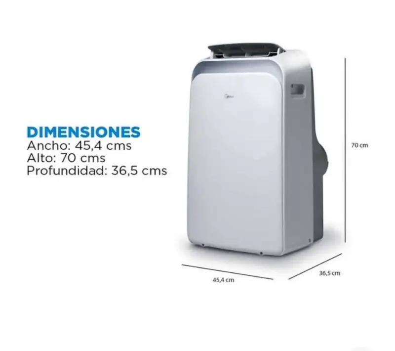 Aire acondicionado portátil Midea 12000 BTU - 3