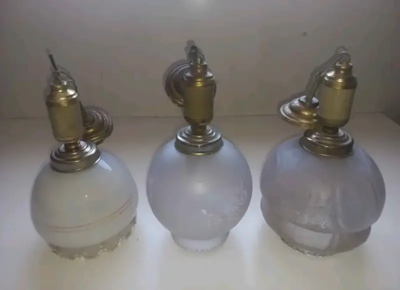 Lámparas de pared vintage de vidrio