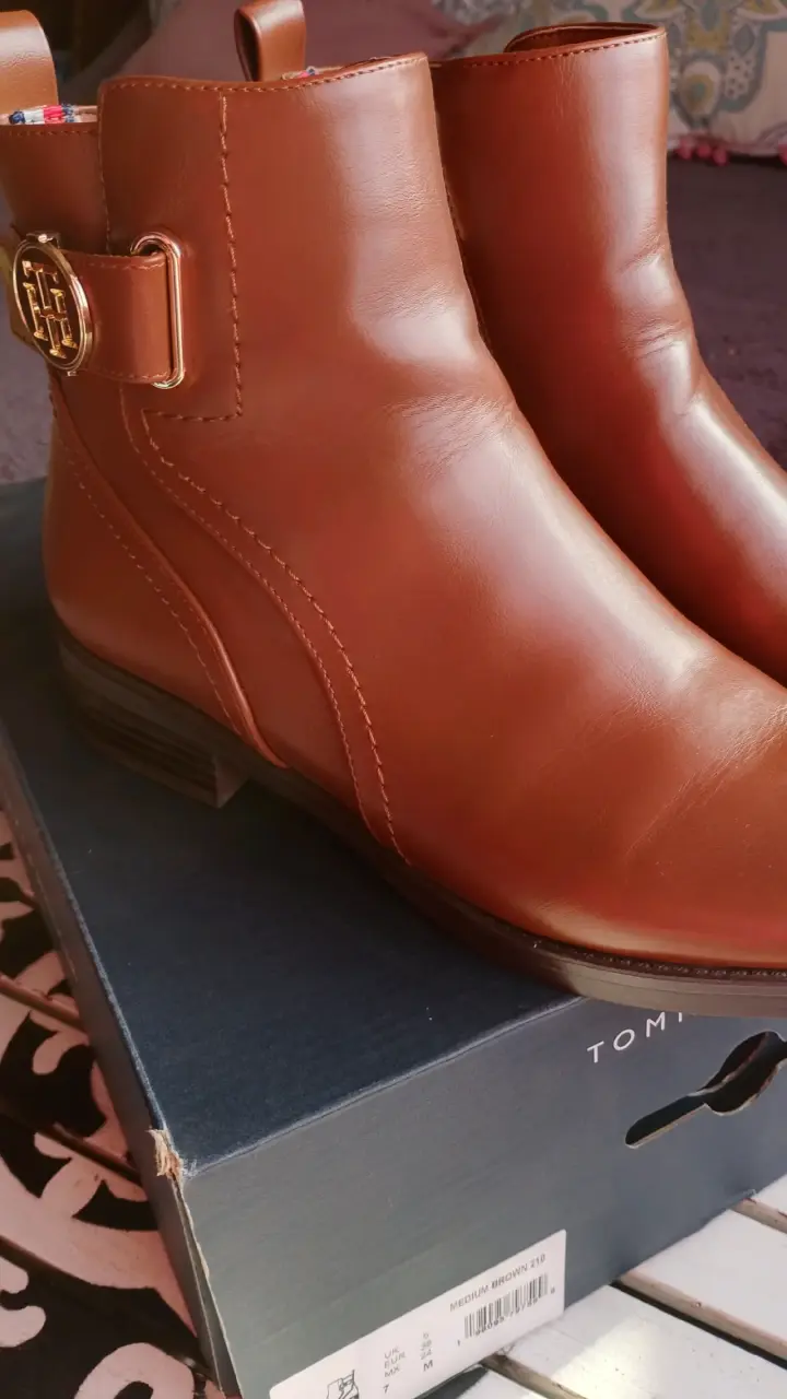 Botines de cuero Tommy Hilfiger marrones - 2