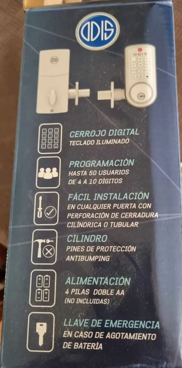 Cerradura digital ODIS con teclado numérico - 4