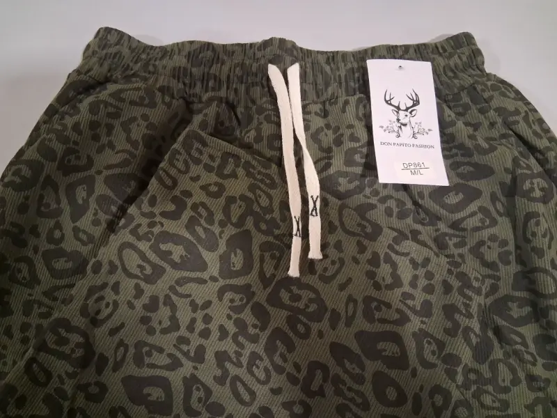 Pantalón cotele  animal print - 6