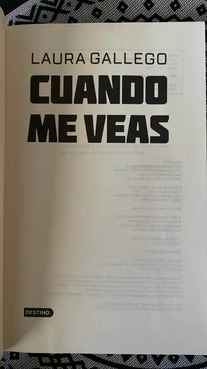 Libro 'Cuando me veas' de Laura Gallego - 3
