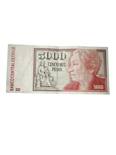 ✨Billete chileno de 5000 pesos antiguo✨ - miniatura 1