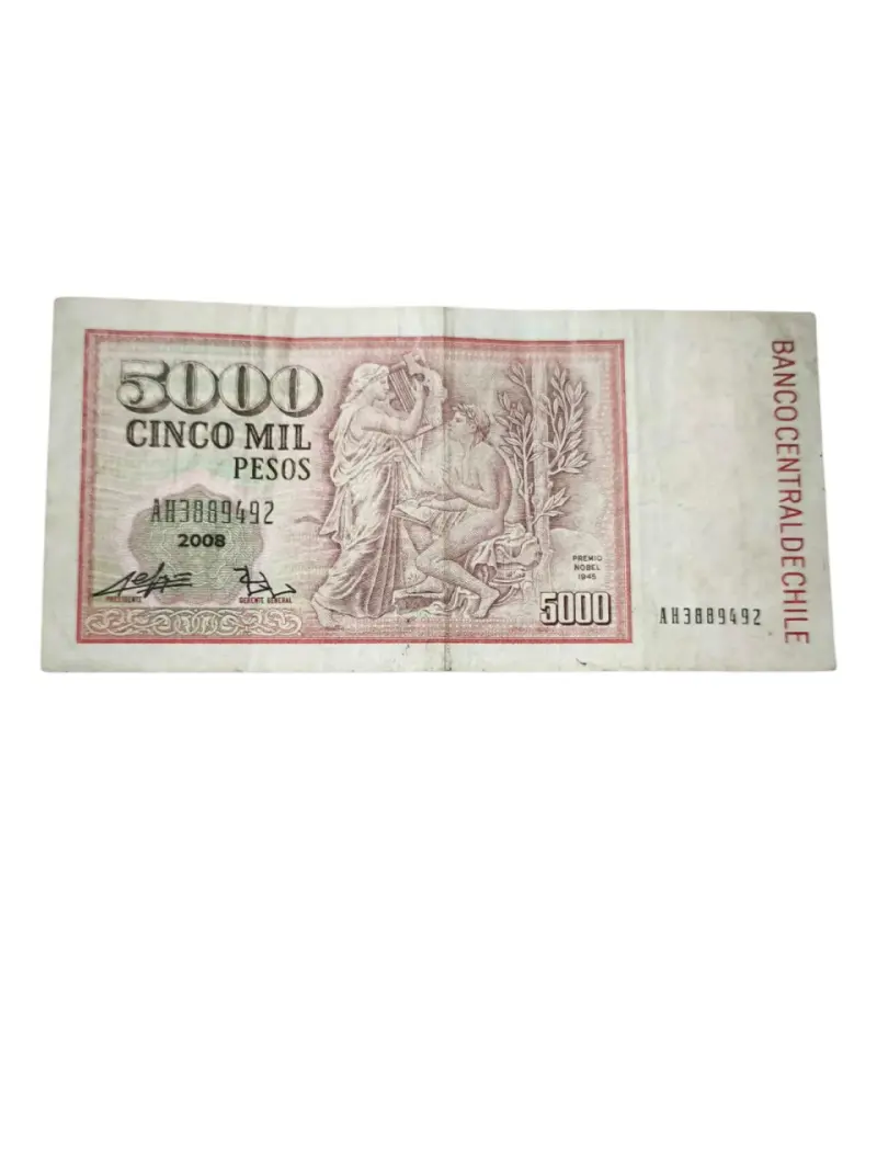 ✨Billete chileno de 5000 pesos antiguo✨ - 2