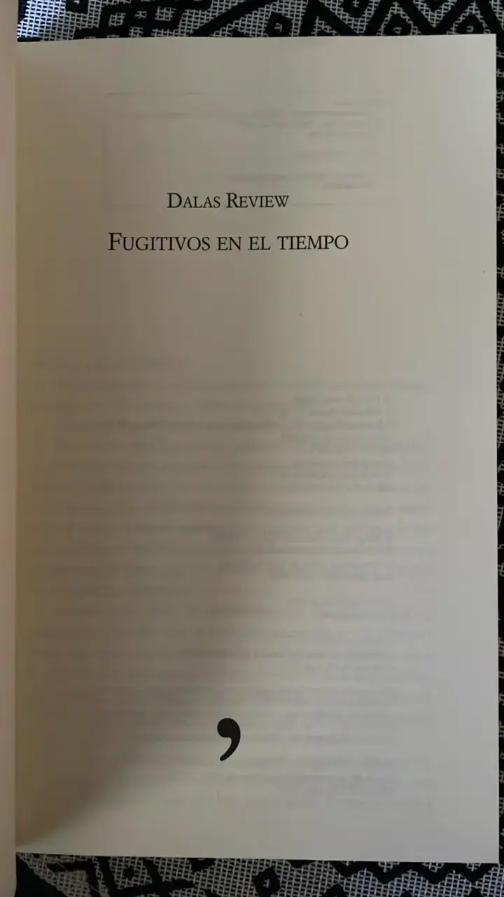 Libro 'Fugitivos en el Tiempo' de Dalas Review - 3