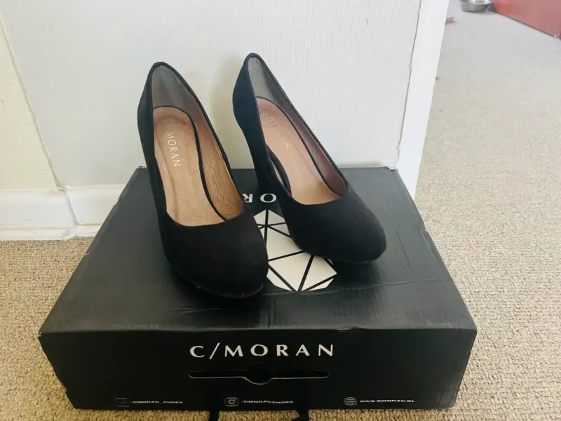 Zapatos de tacón cuero C/Moran elegantes - 2