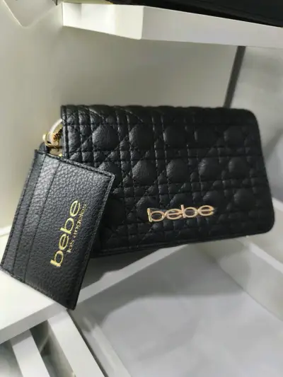 Bolso de mano negro con detalles dorados - miniatura 4