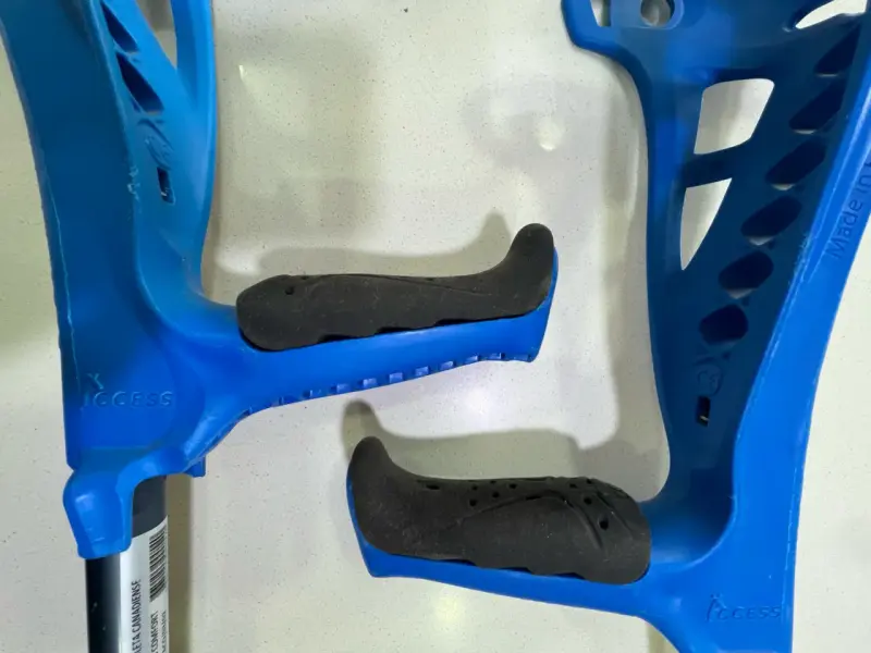 Muletas ajustables canadienses color azul - 2