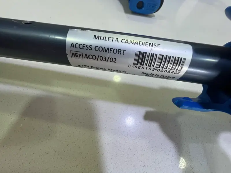Muletas ajustables canadienses color azul - 5