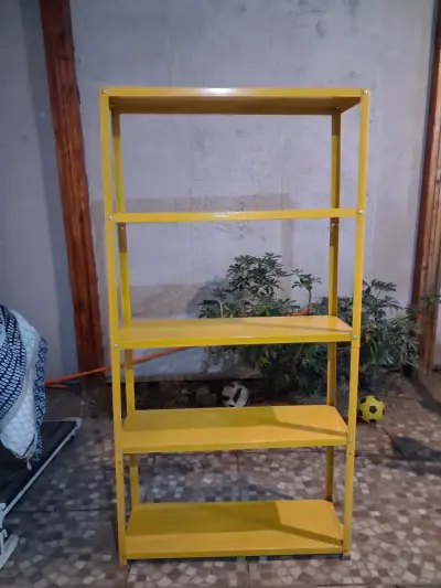 Estantería metálica amarilla de 5 niveles - miniatura 1