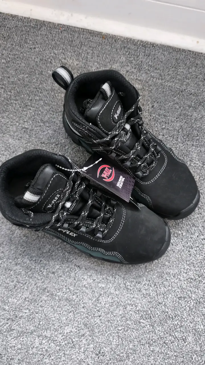 Botas de seguridad V-Flex negras nuevas - 2