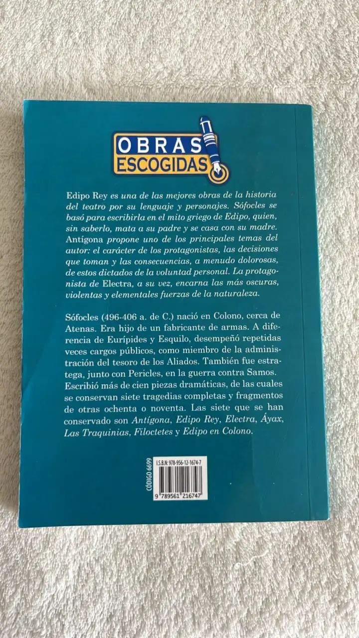 Libro Edipo Rey, Antígona y Electra de Sófocles - 2