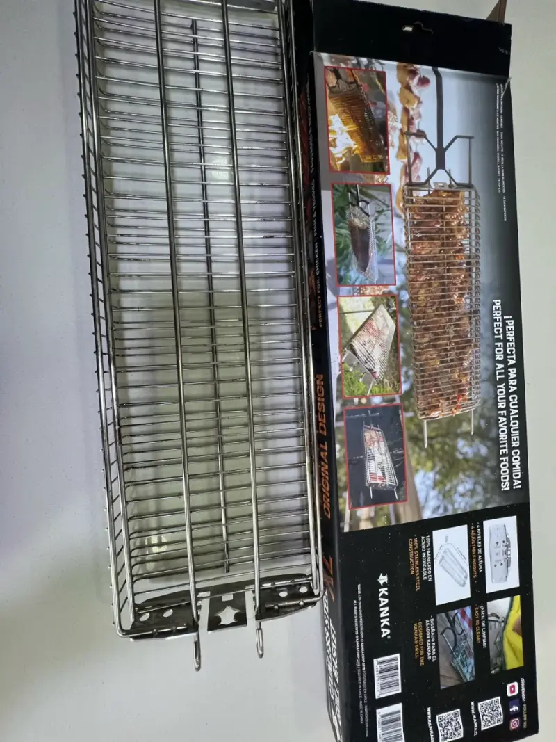 Parrilla de acero inoxidable XL para asados - 6