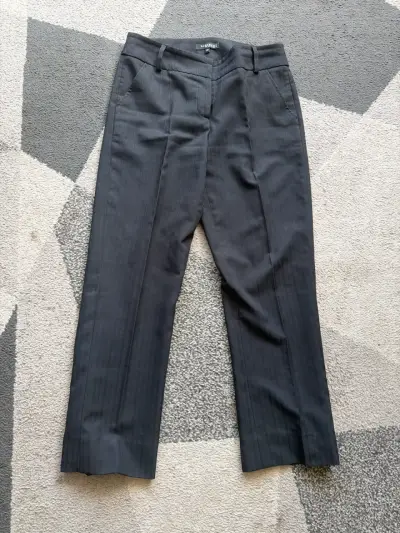 Pantalones de vestir negros para mujer - miniatura 1