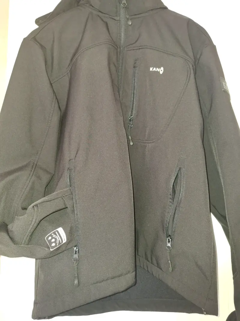 Chaqueta softshell negra KANO impermeable - 1