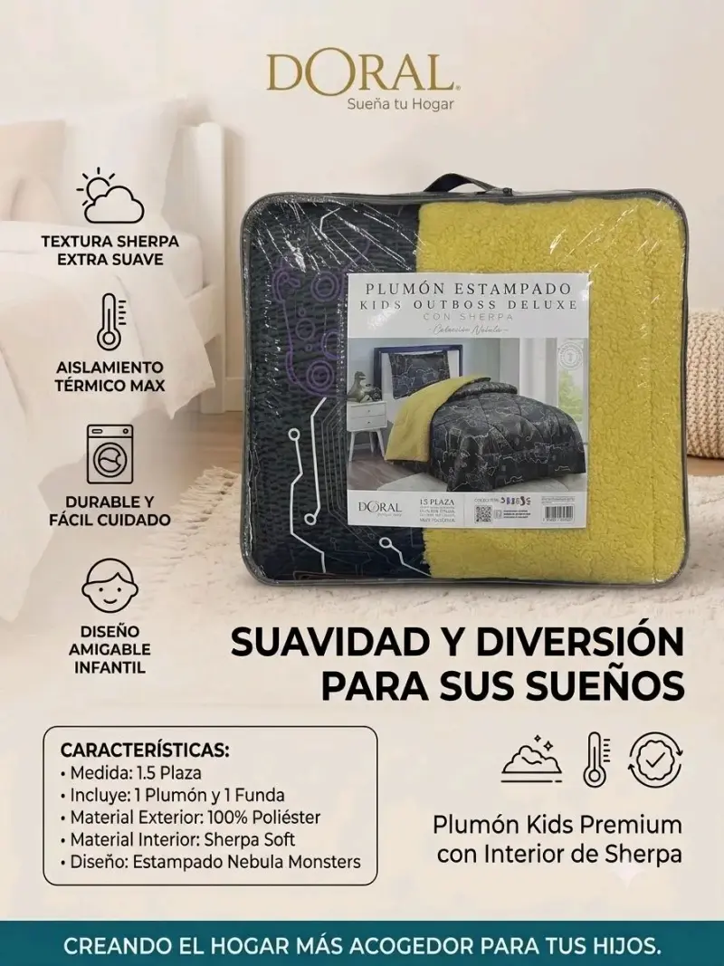 Plumón estampado infantil Doral 1.5 plazas - 4