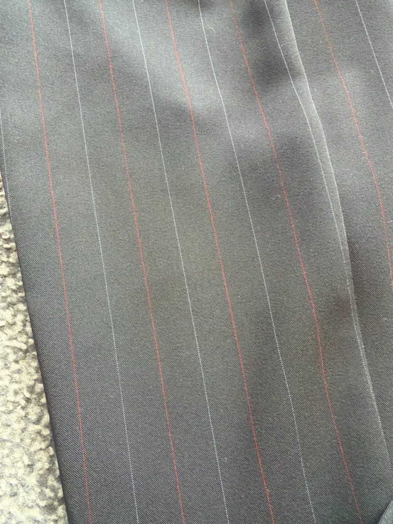 Pantalones de vestir negros a rayas para mujer - 5