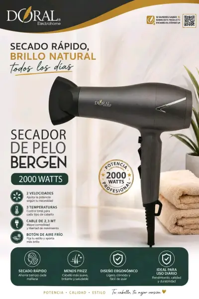 Secador de pelo Doral Nuremberg 2000W - miniatura 4