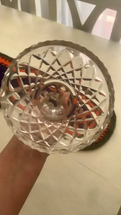 Base de lámpara de cristal tallado - miniatura 4