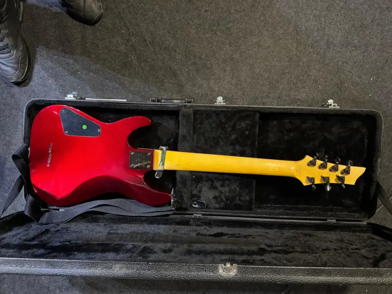 Guitarra eléctrica roja de 7 cuerdas Modelo C-7 - 3