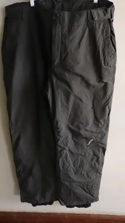 Pantalones de nieve Wedze negros para hombre - miniatura 1
