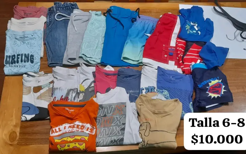 Lote de ropa infantil talla 6-8