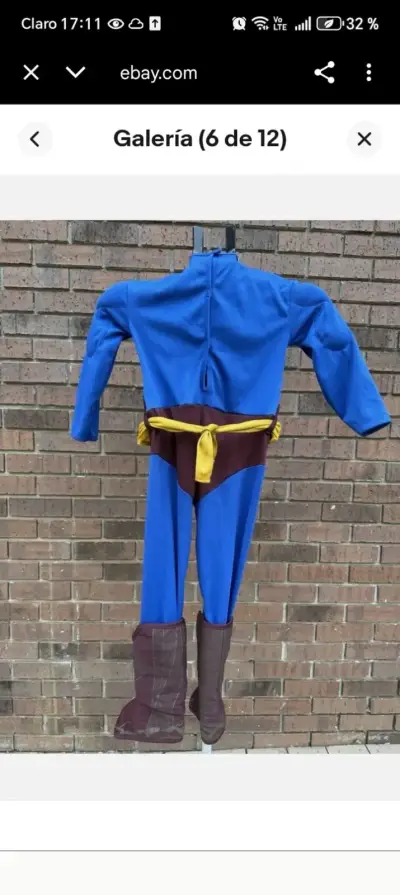 Disfraz de Supermán Talla 10 Original Dc cómics - miniatura 6