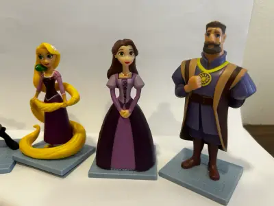 Set Figuras Rapunzel Disney 4 figuras Enredados - miniatura 2