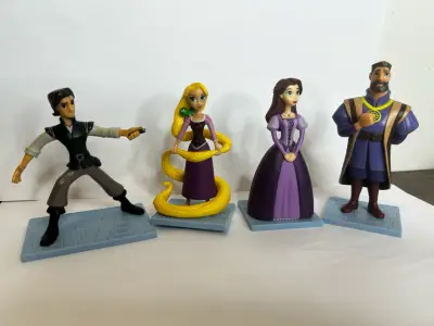 Set Figuras Rapunzel Disney 4 figuras Enredados - miniatura 4