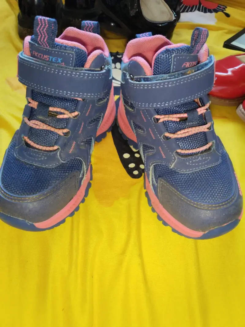 Zapatillas deportivas para niñas azul y rosado - 1