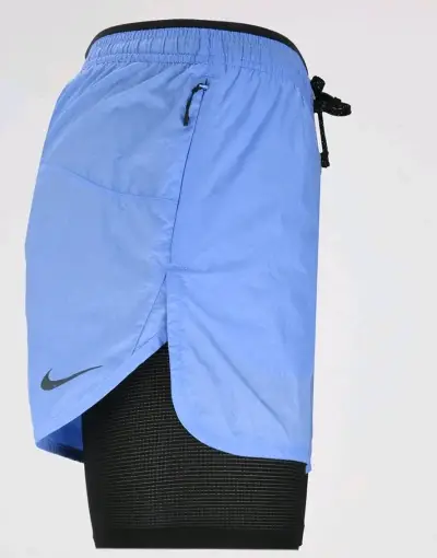Short deportivo Nike azul con mallas - miniatura 1
