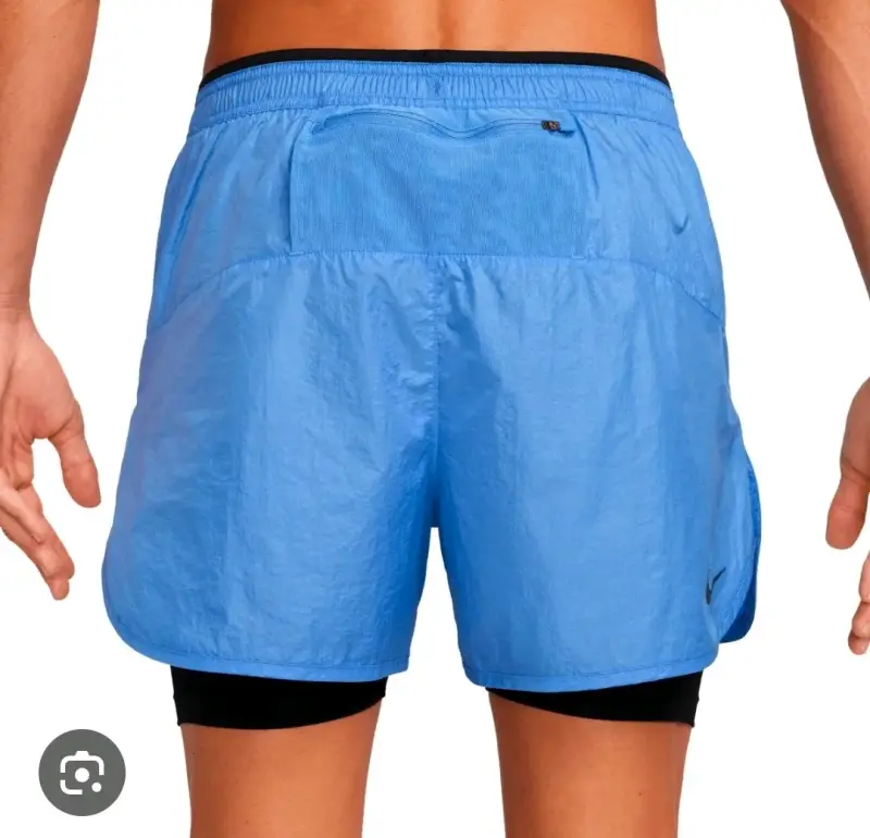 Short deportivo Nike azul con mallas - 3