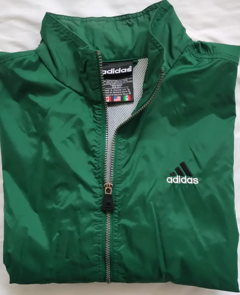 Chaqueta deportiva verde Adidas talla L - 2
