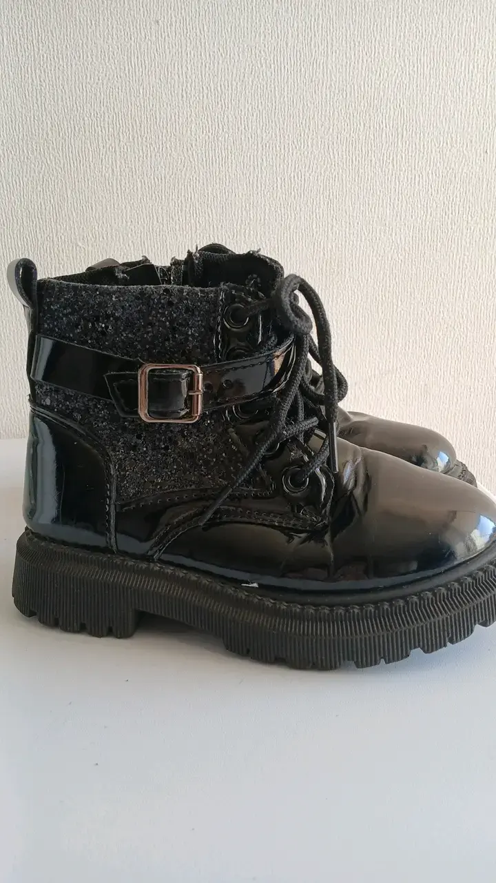 Botines negros de charol para niños talla 29 - 1