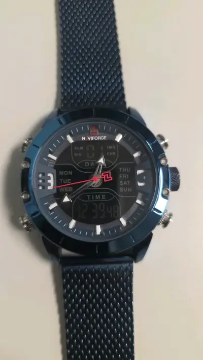 Reloj deportivo Naviforce negro multifunción - miniatura 3