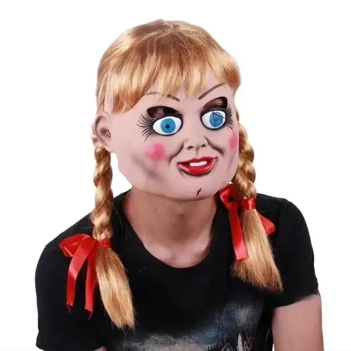 Máscara Látex Anabelle 3D Cosplay Hallowen - 1