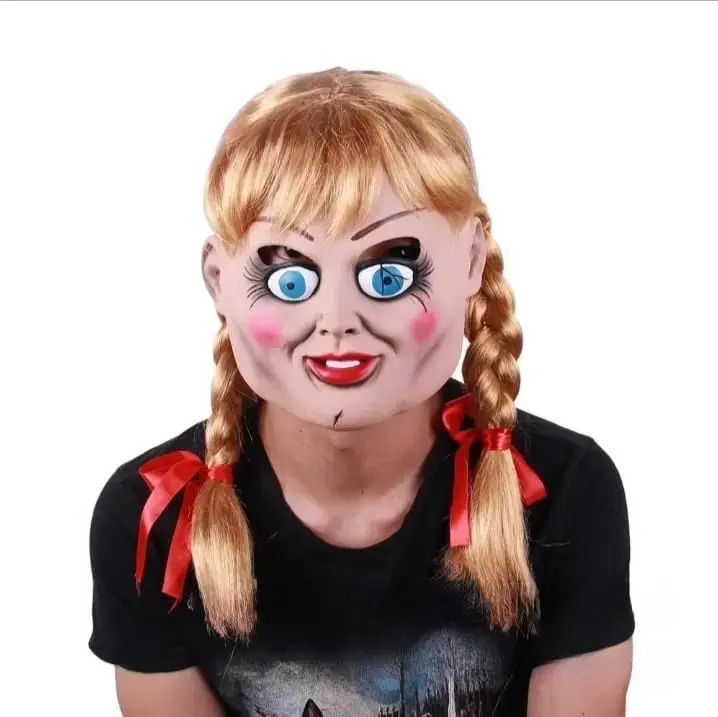 Máscara Látex Anabelle 3D Cosplay Hallowen - 2