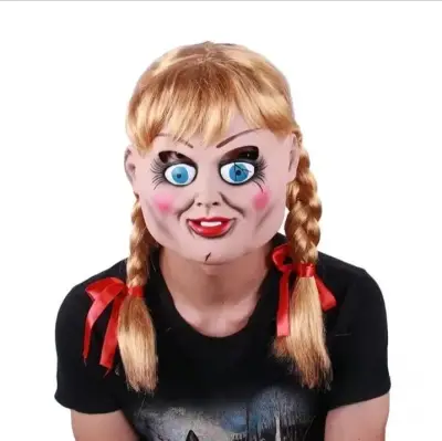Máscara Látex Anabelle 3D Cosplay Hallowen - miniatura 2