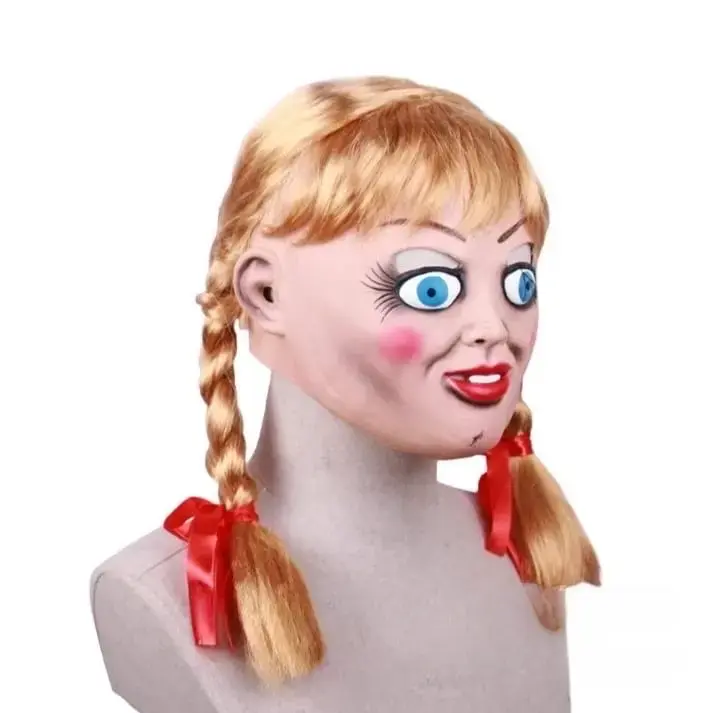 Máscara Látex Anabelle 3D Cosplay Hallowen - 5