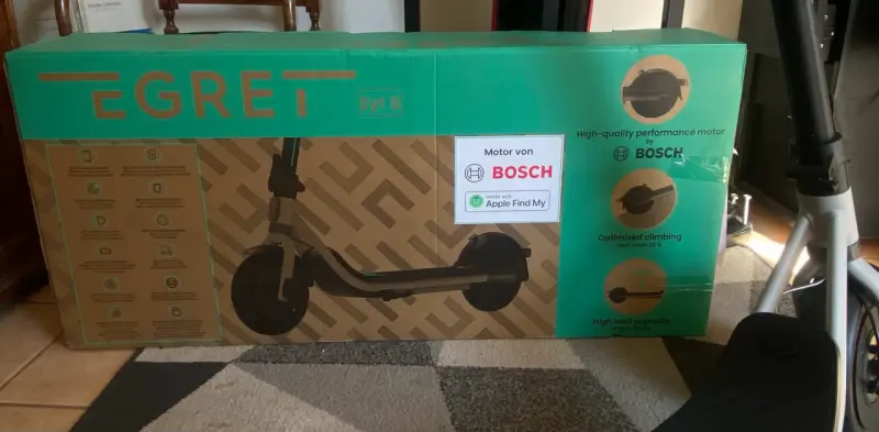 Egret Ey! S – Scooter eléctrico urbano, como nuevo - 6
