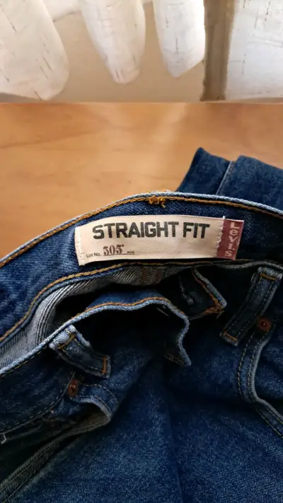 Jeans Levi's 505 azul APITILLADO - miniatura 2