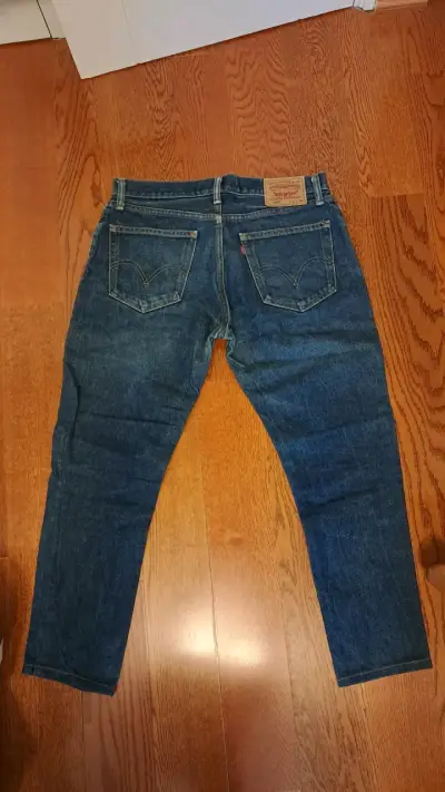 Jeans Levi's 505 azul APITILLADO - miniatura 3