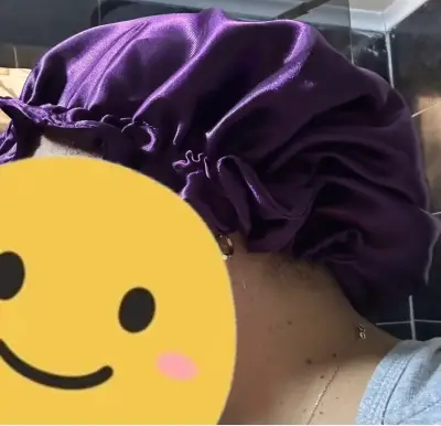 Gorro de satén diferentes colores  para dormir - miniatura 2