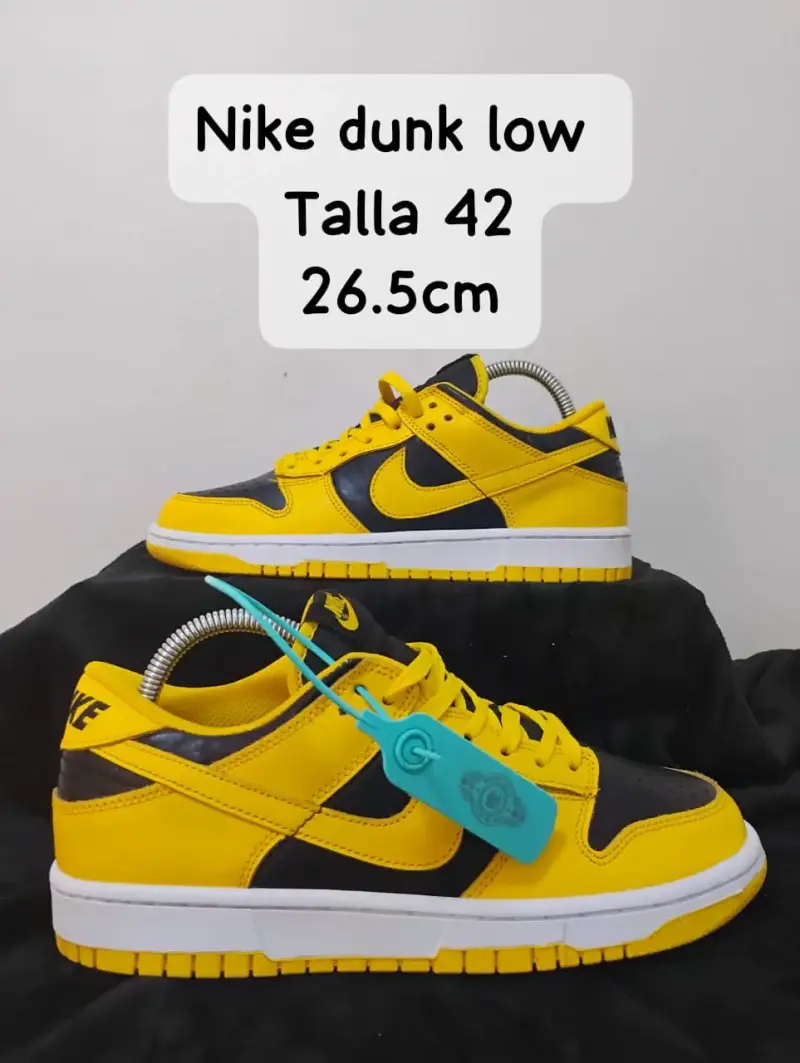 Zapatillas Nike Dunk Low amarillas talla 42